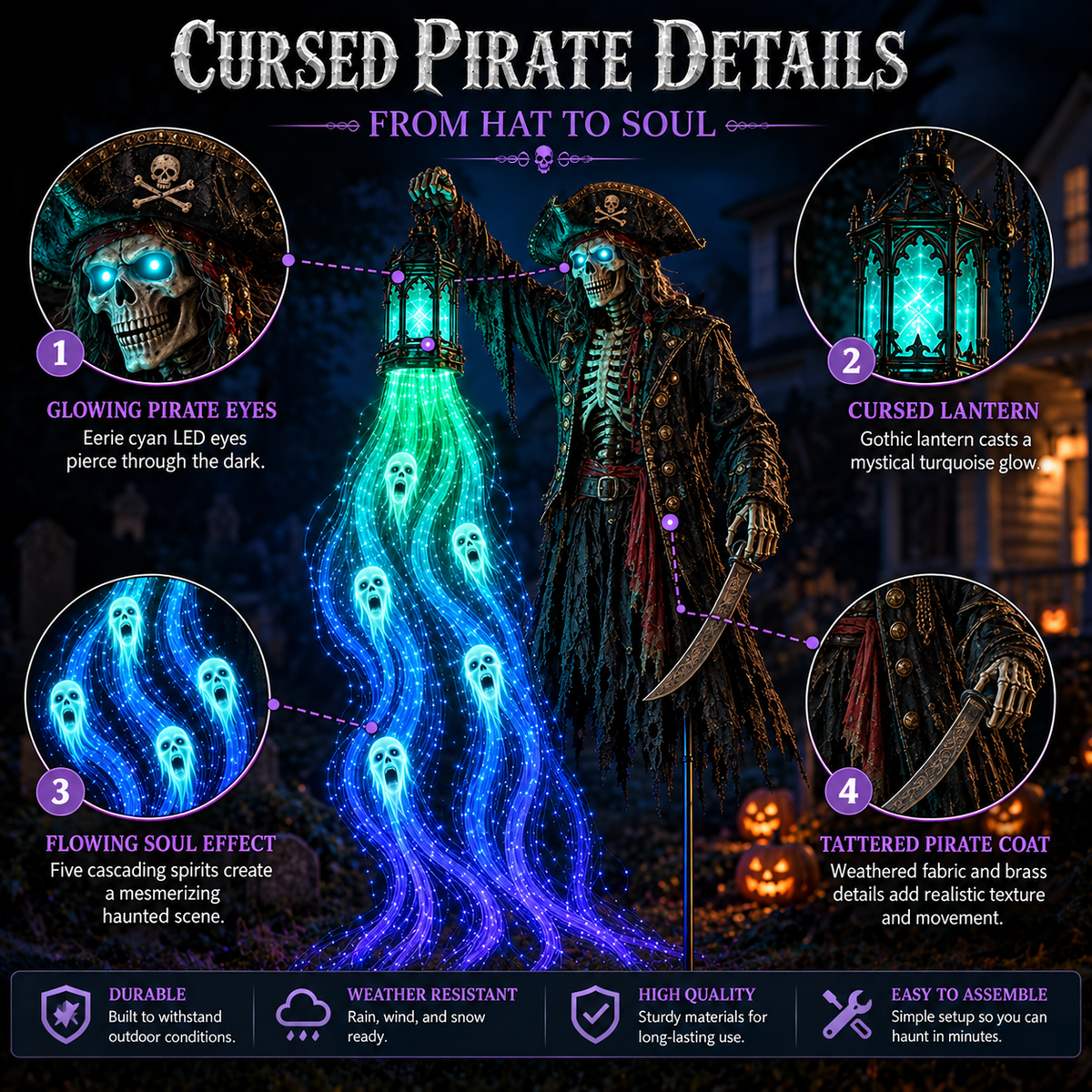 Cursed Pirate Garden Light