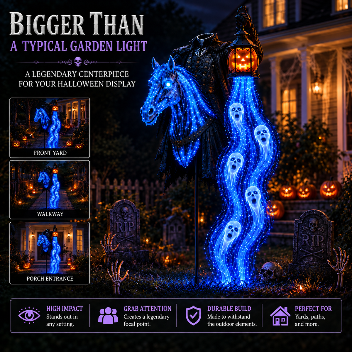 Headless Horseman Garden Light