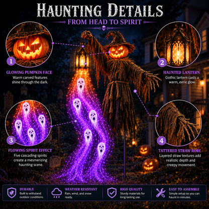 Halloween Animated Scarecrow Yard Light Series