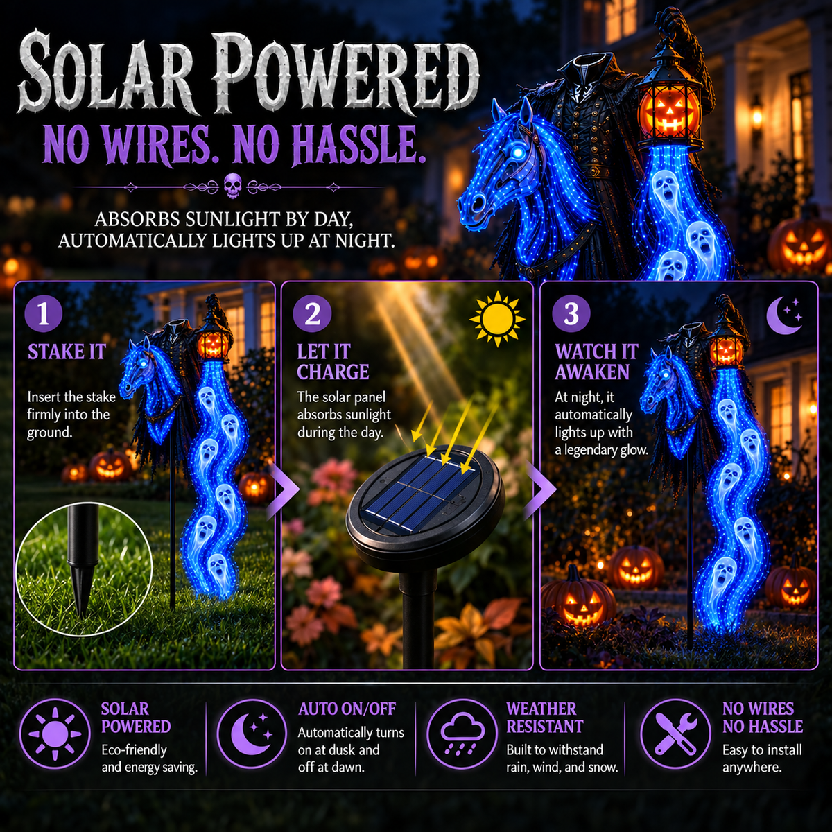 Headless Horseman Garden Light